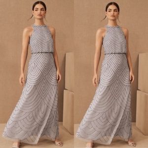 NWT BHLDN Adrianna Papell Madigan Art Deco Beaded Dress